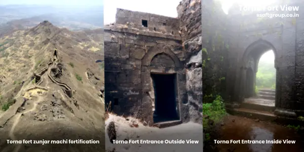 Torna Fort Zunjar Maachi and Entrance Views